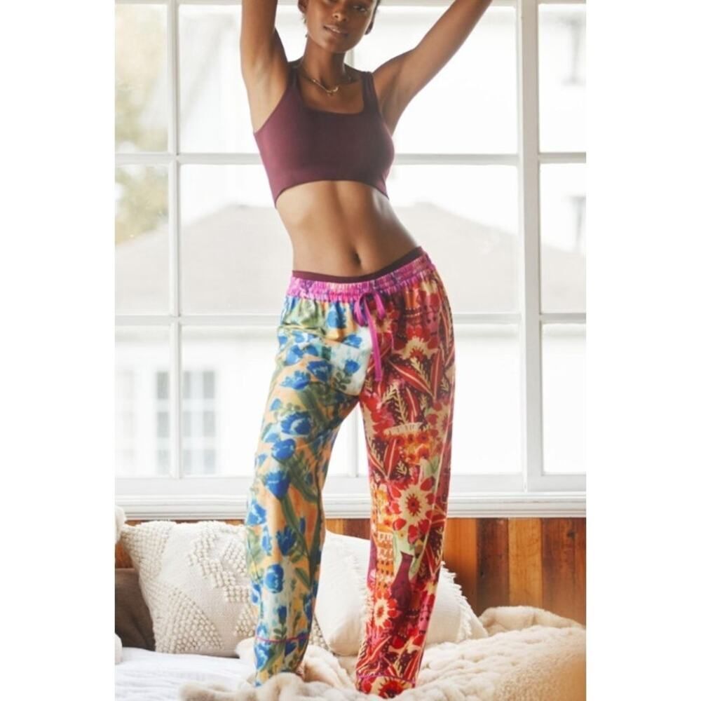 Anthropologie x Roeqiya Fris Garden Bloom Flannel Pajama Pants Sz. L